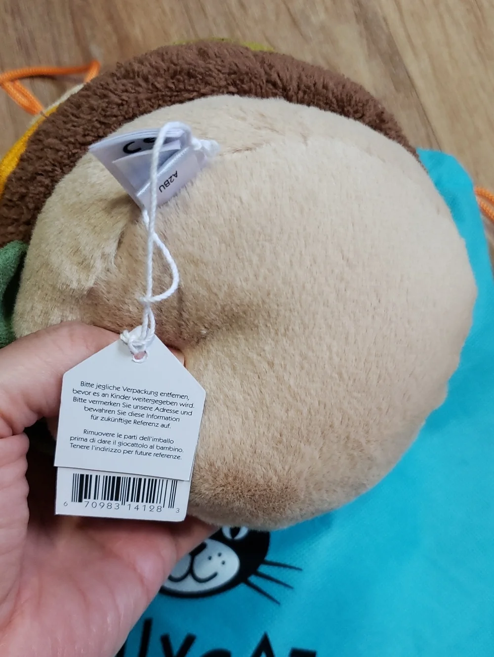 NWT! Jellycat Amuseable Burger Stuffed Toy